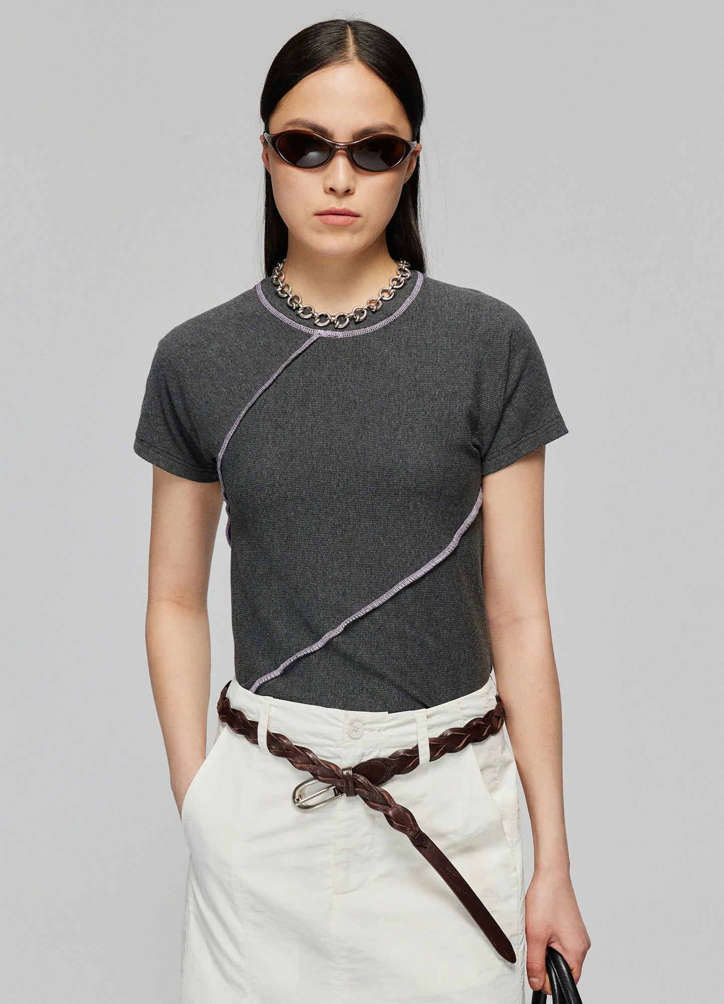 Fitted Ribbed Tee