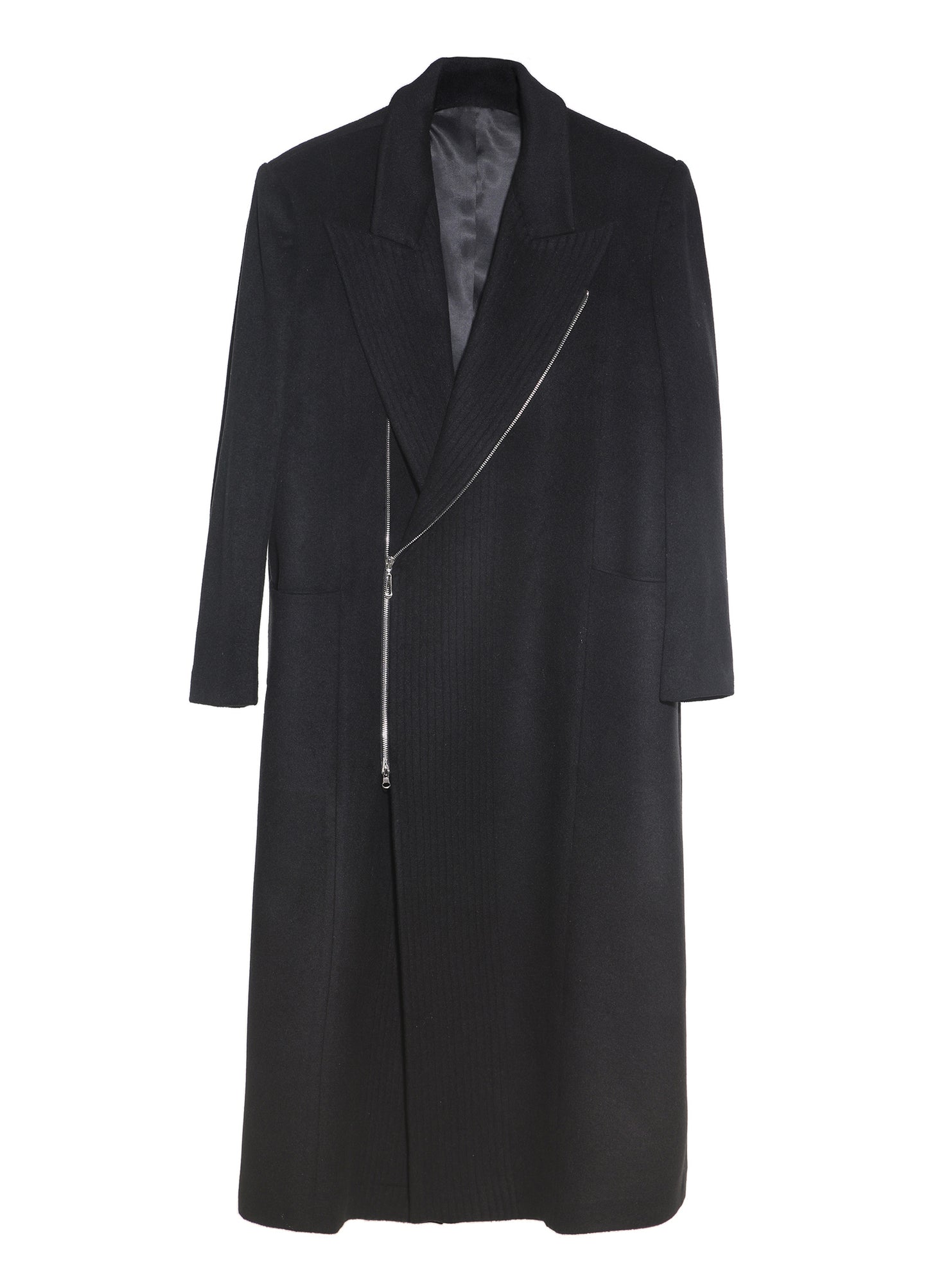 Full Zip Wool Overcoat