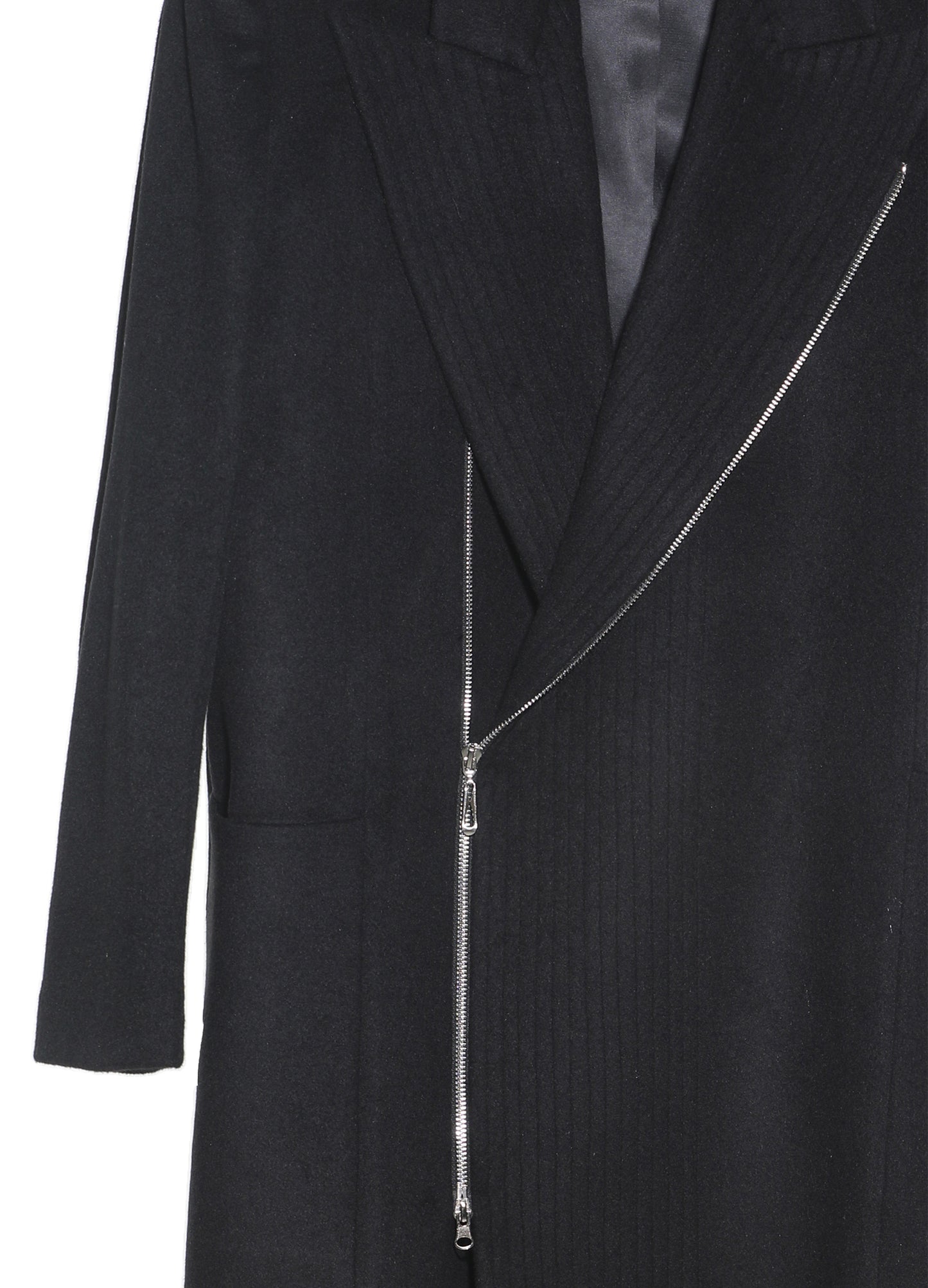 Full Zip Wool Overcoat