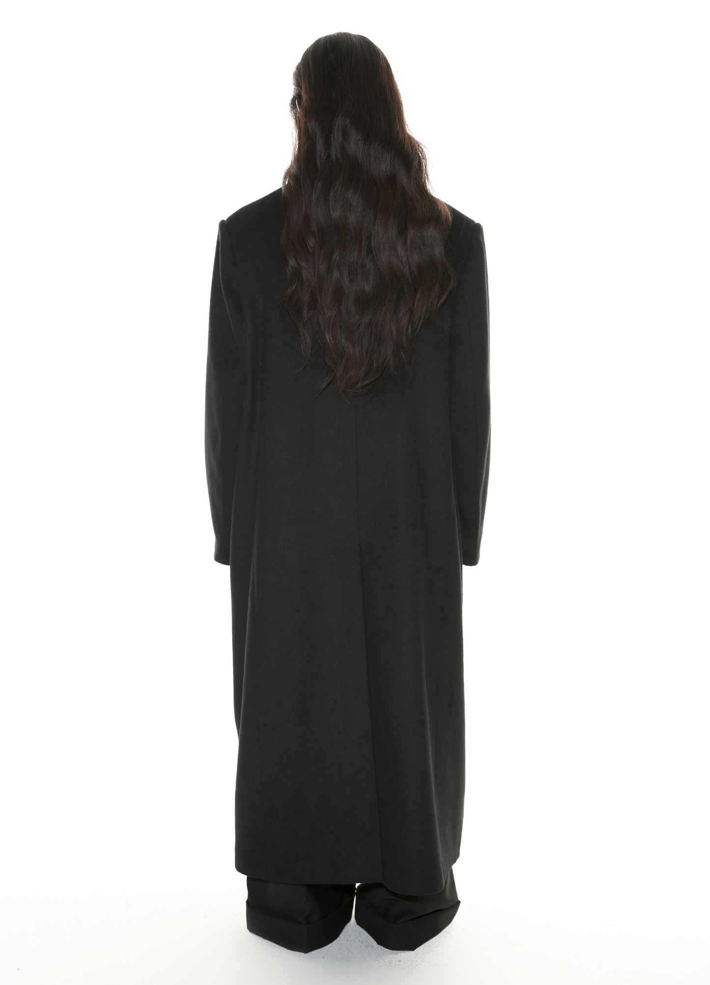 Full Zip Wool Overcoat