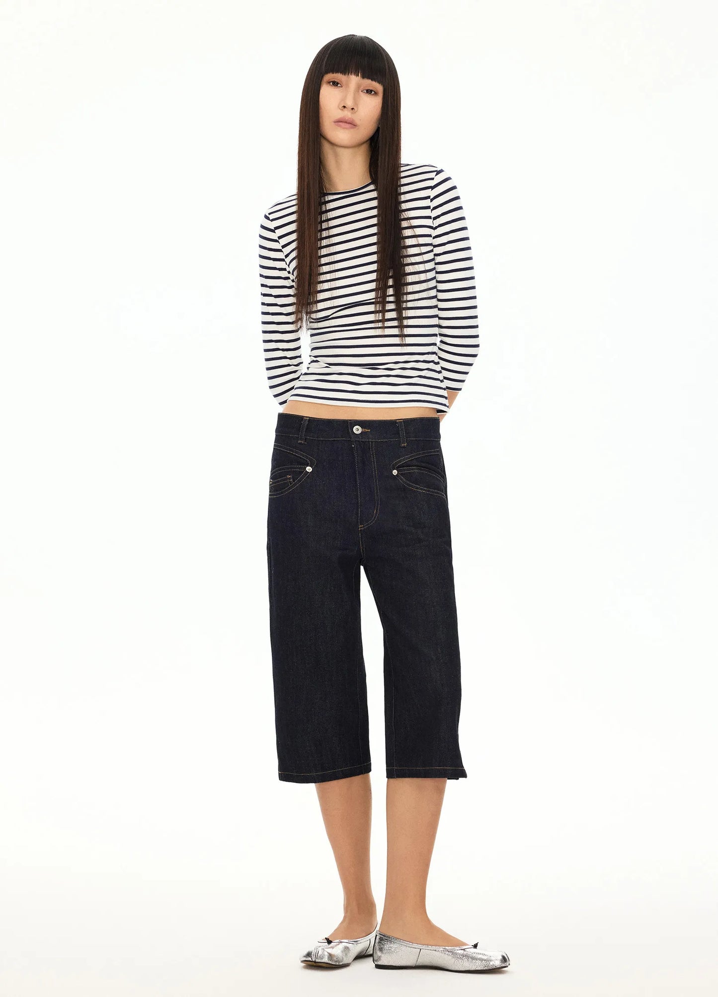 Fitted Striped Longsleeve