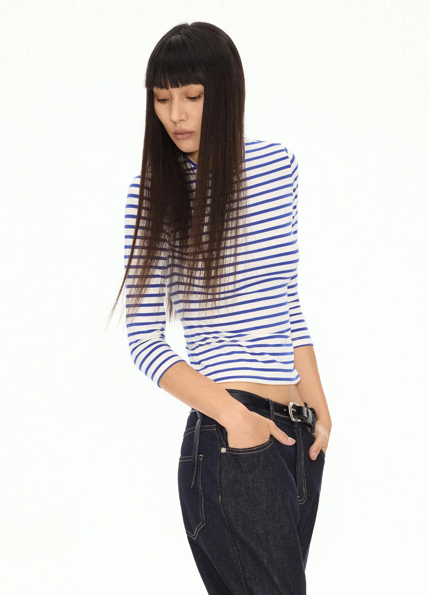 Fitted Striped Longsleeve