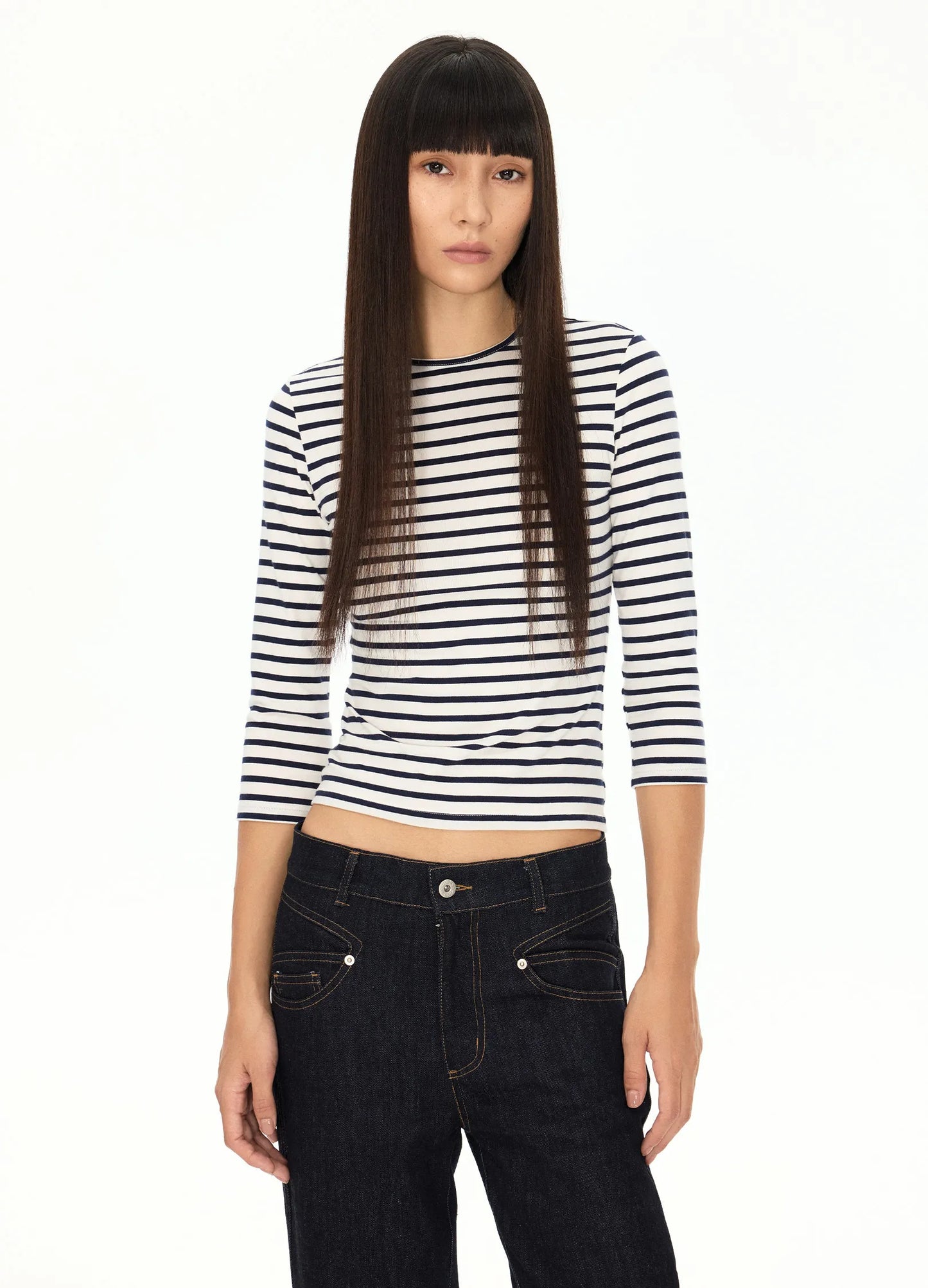 Fitted Striped Longsleeve