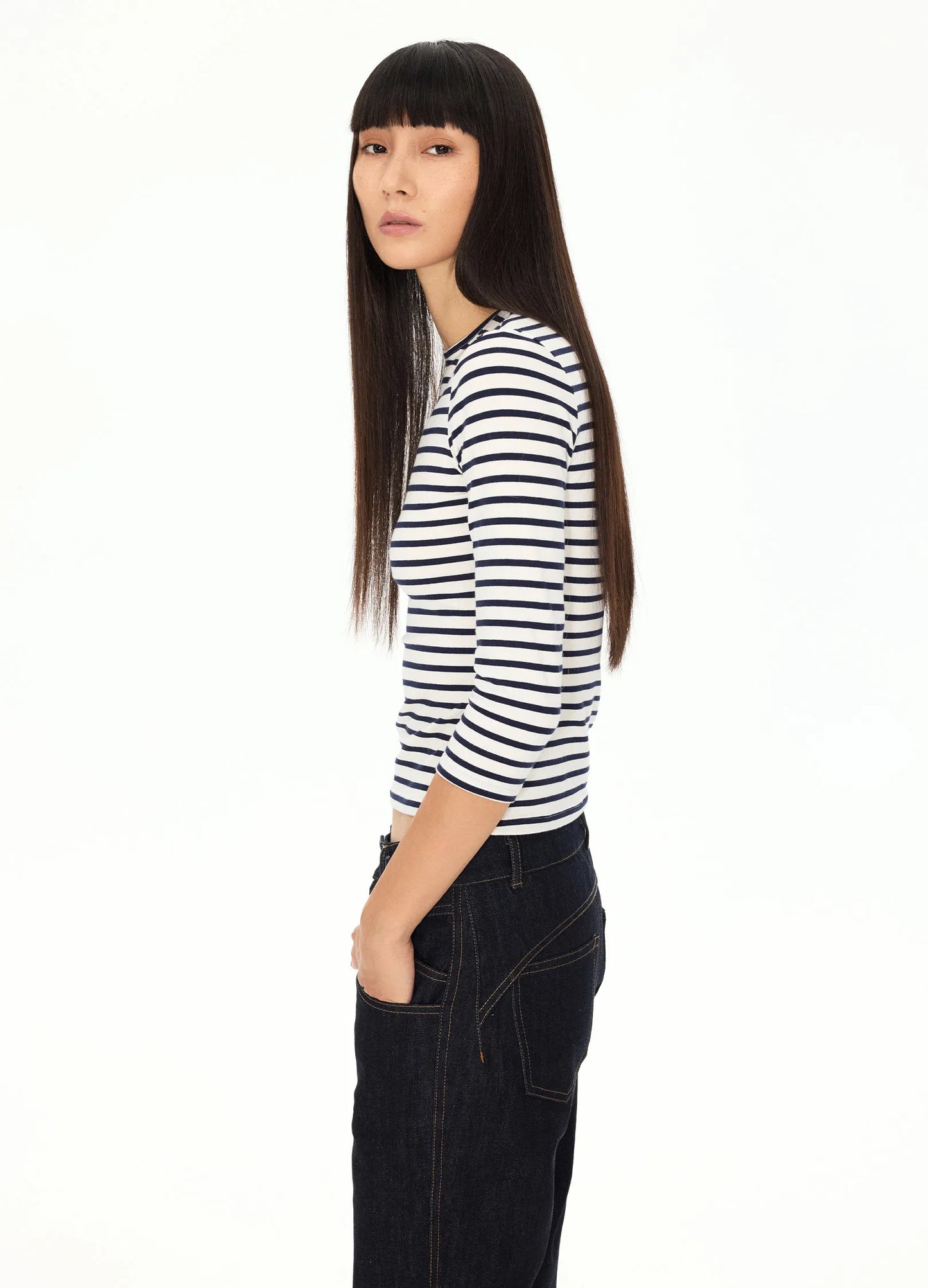 Fitted Striped Longsleeve