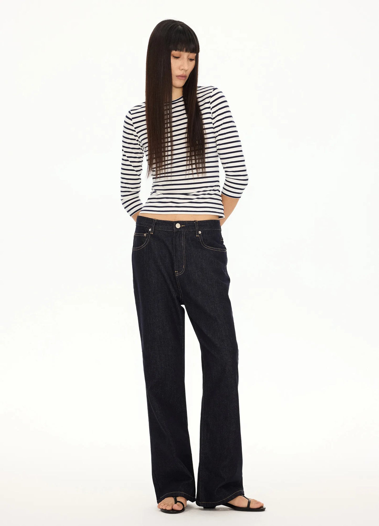 Fitted Striped Longsleeve