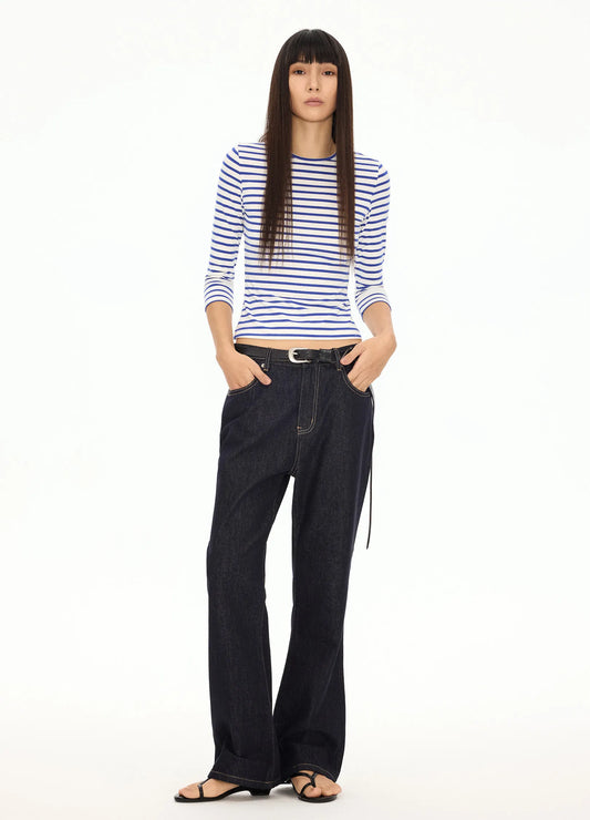 Fitted Striped Longsleeve