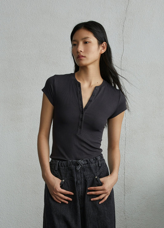 Fitted Short Sleeve Top