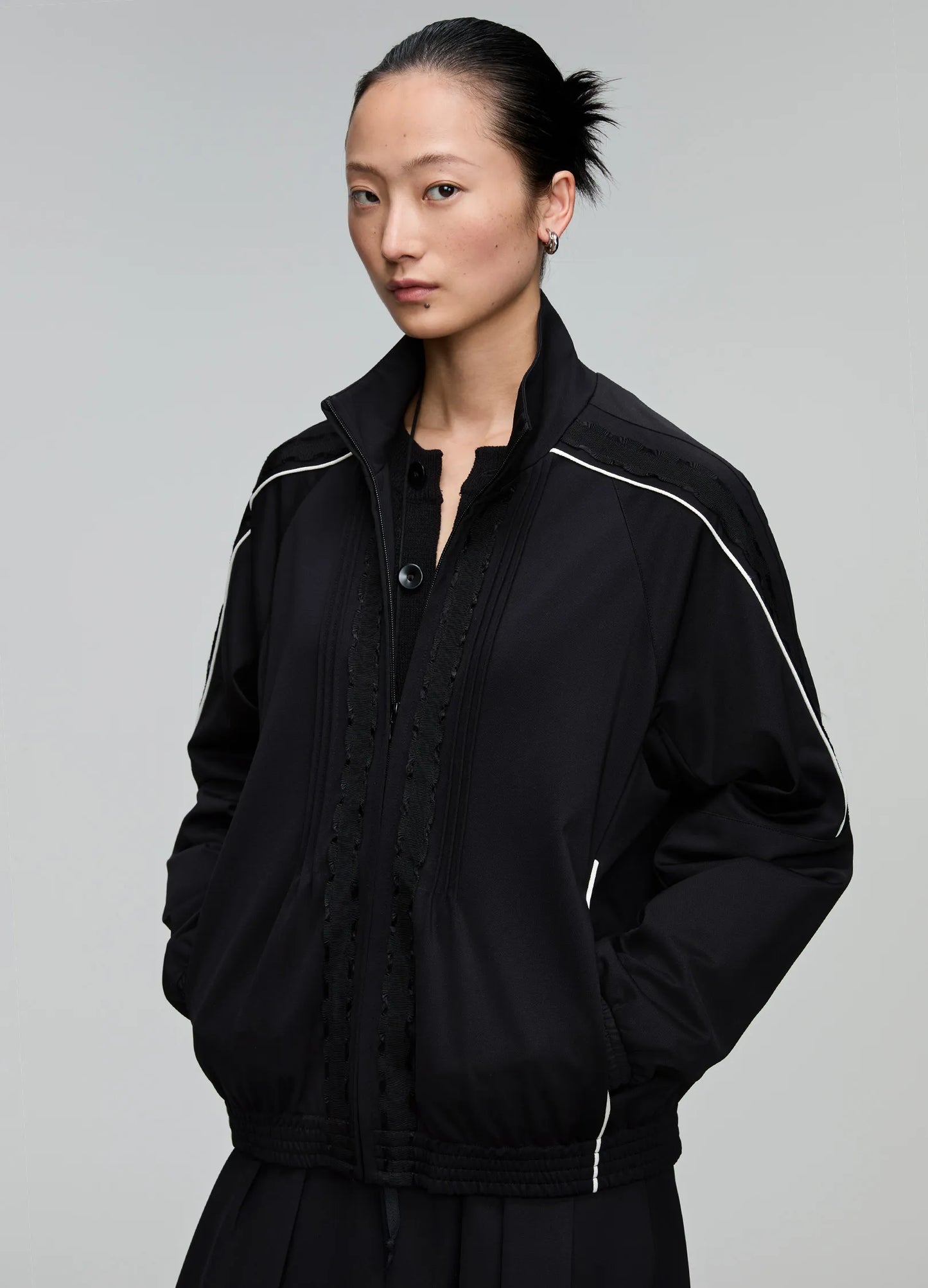 Frayed Track Jacket