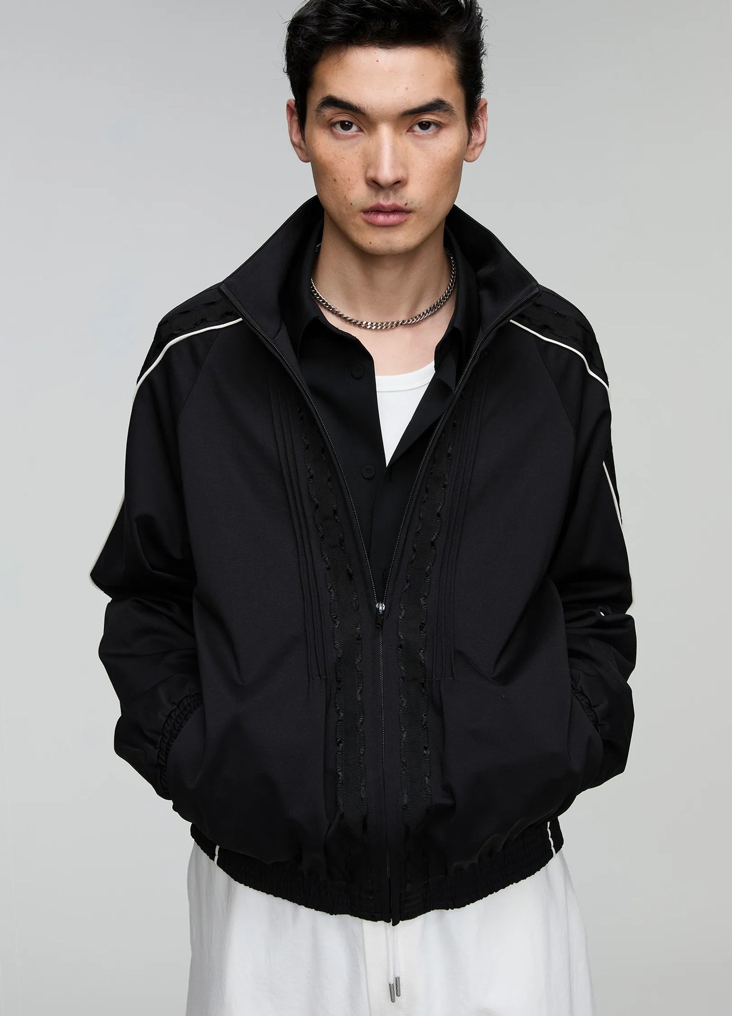 Frayed Track Jacket