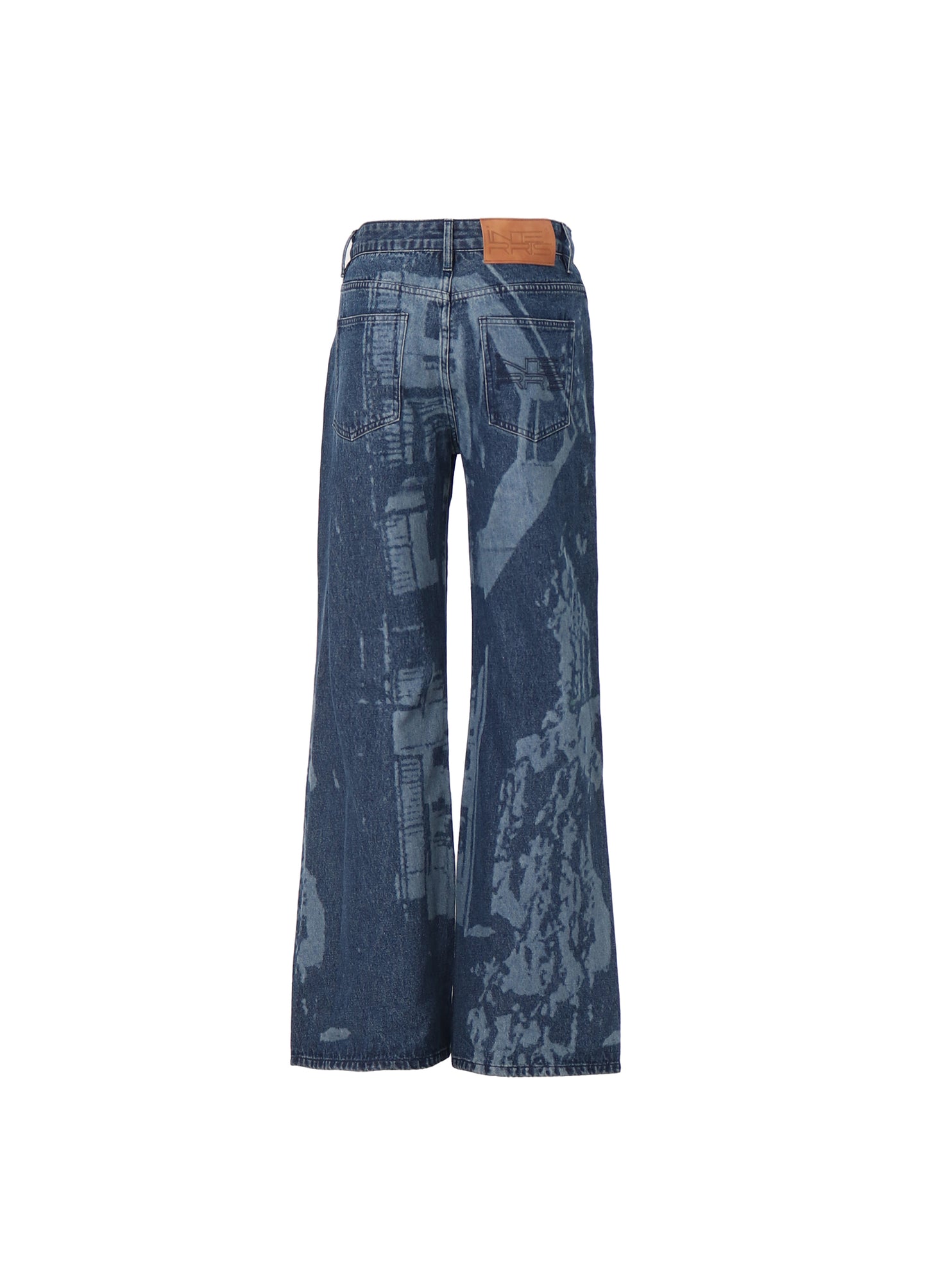 Graphic Flared Denims