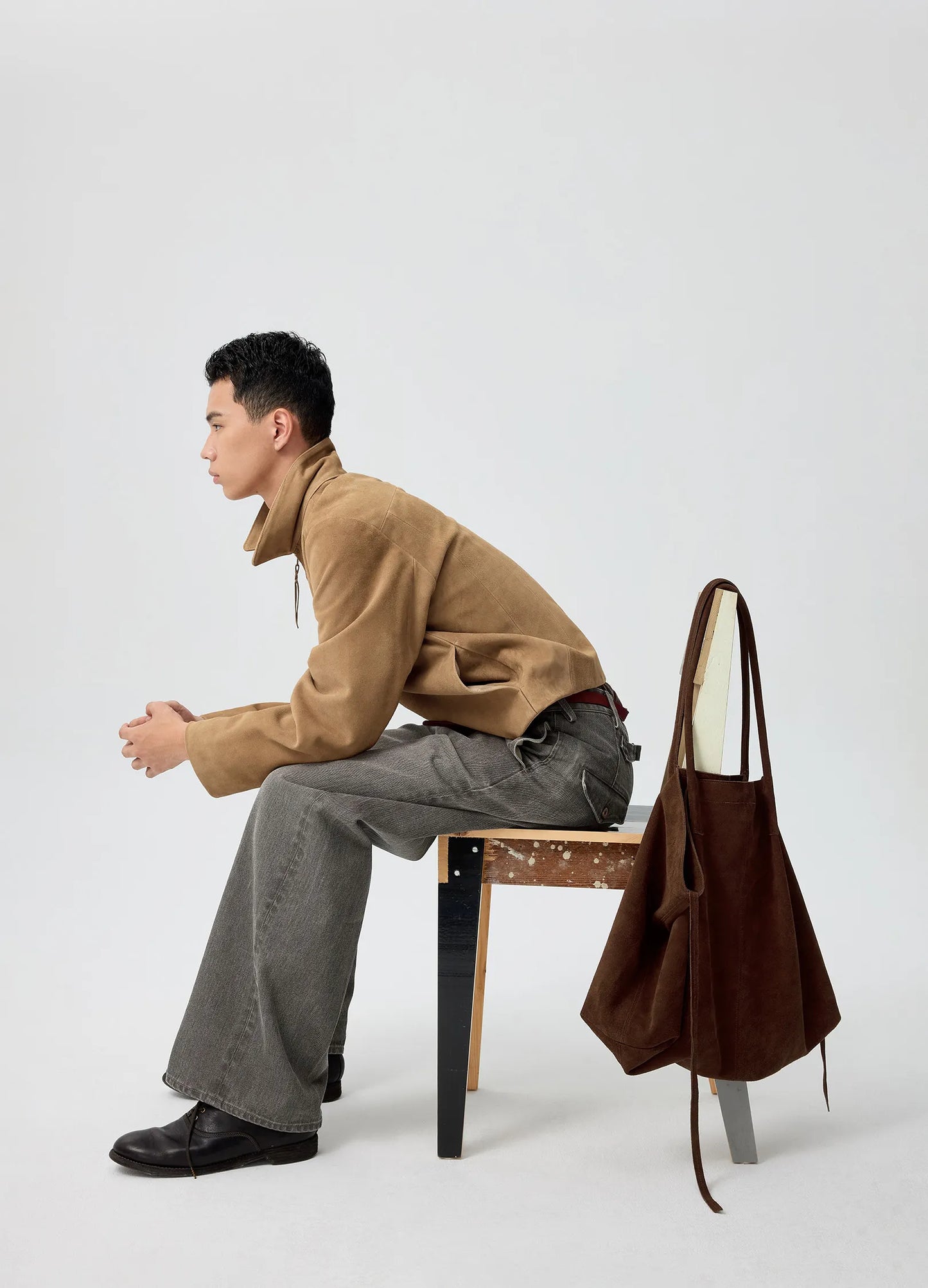 Suede Darted Jacket
