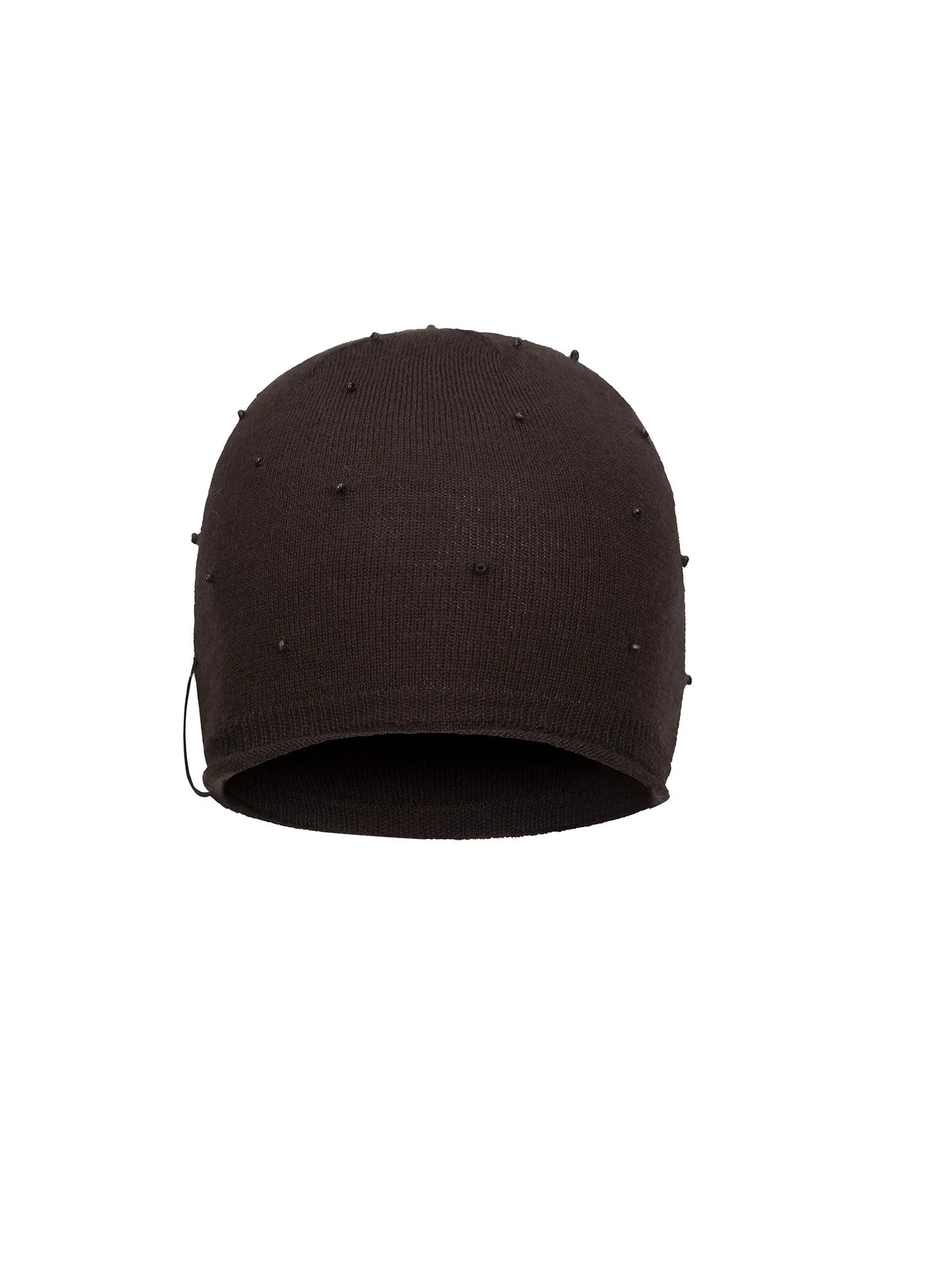 Hand-Studded Merino Wool Beanie