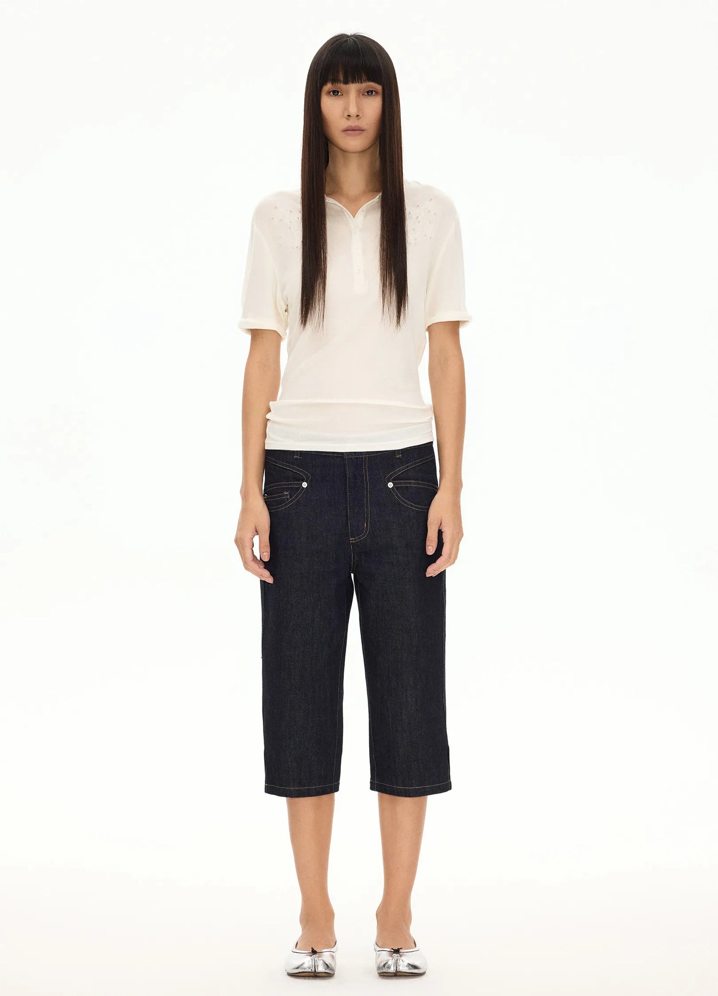 Hand-Studded Polo