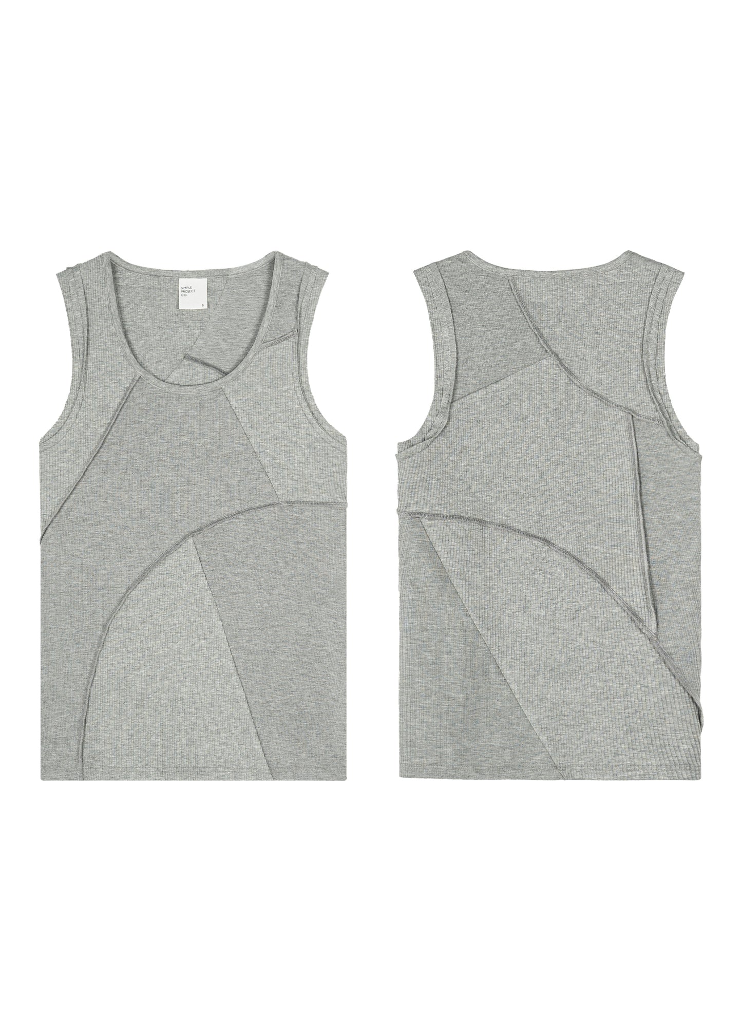 Irregular Splice Tank Top