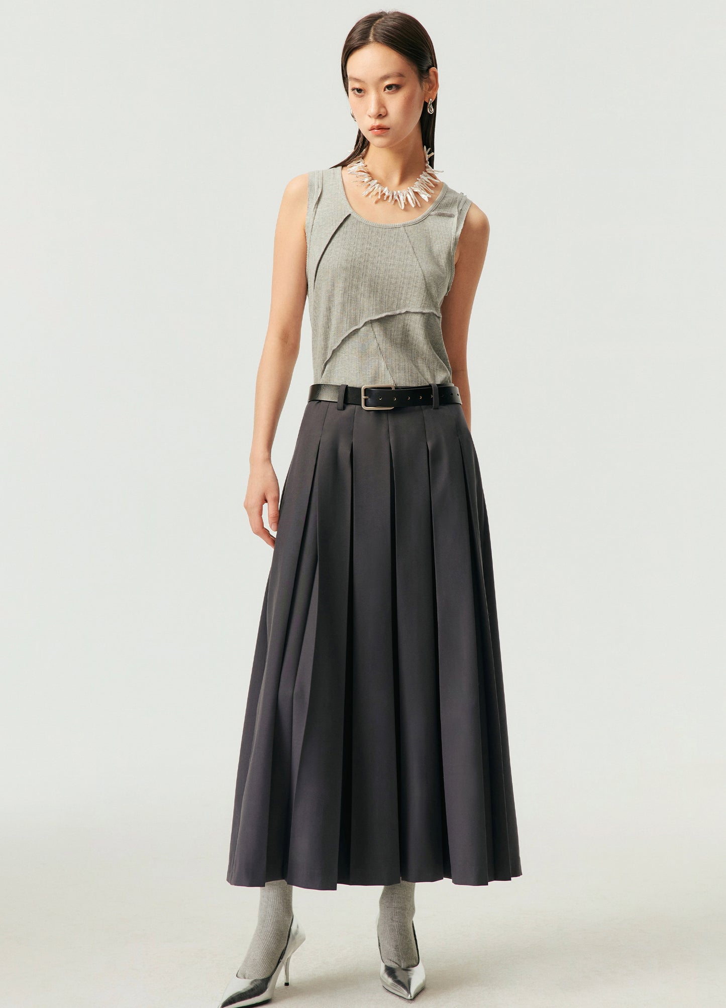 Irregular Splice Tank Top