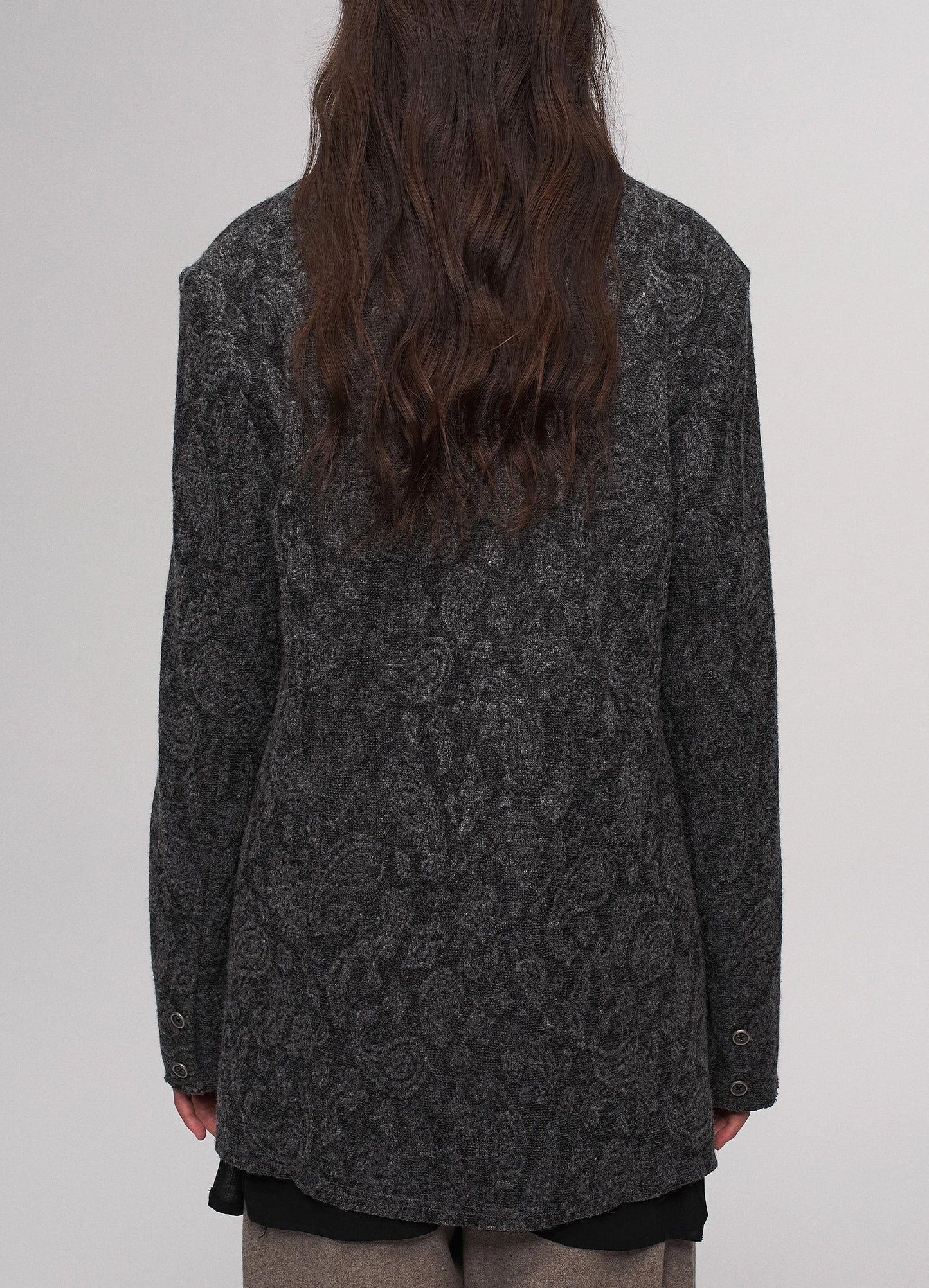 Jacquard Knit Blazer