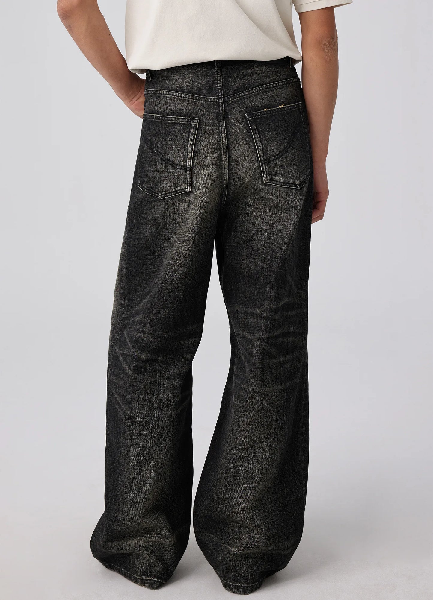 Jet Wash Wide Denim