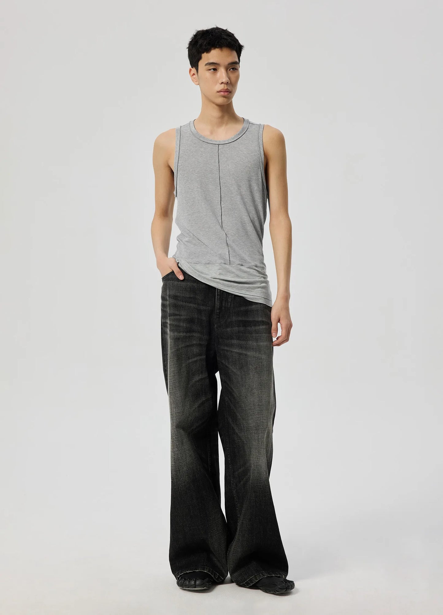 Jet Wash Wide Denim