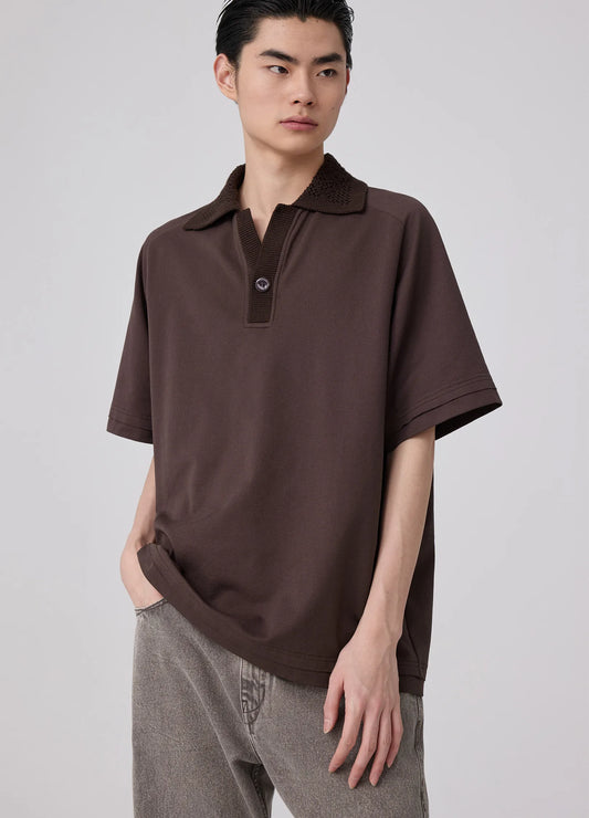 Knit Collar Polo