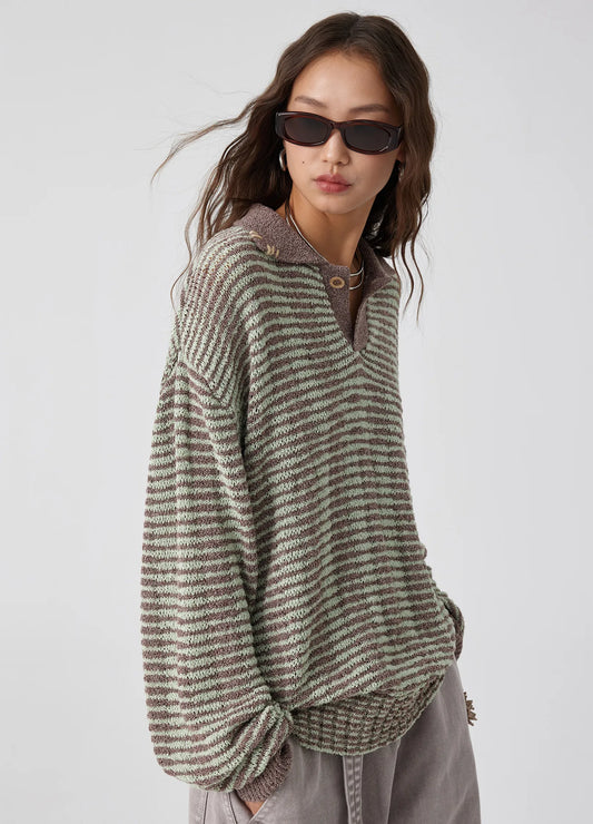 Knitted Polo Sweater