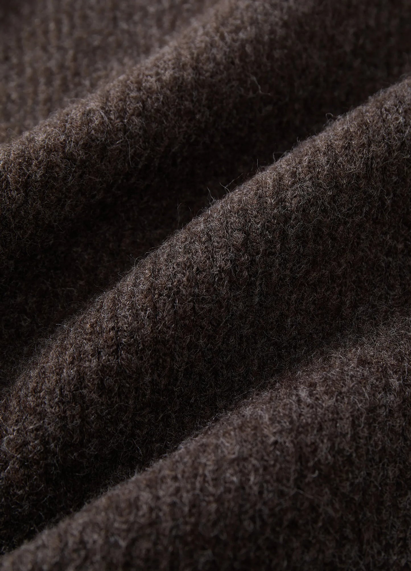 Knitted Wool Zip Sweater