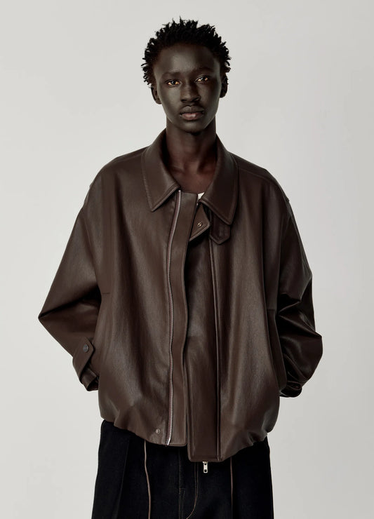 Leather Aviator Jacket