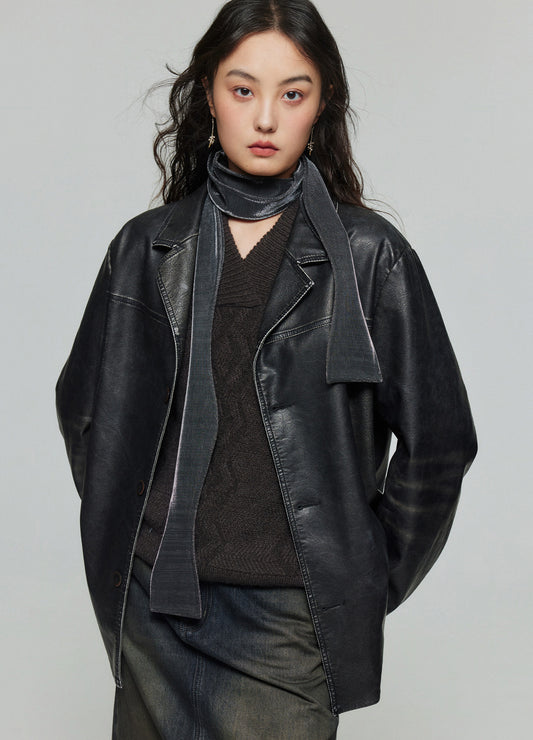 Leather Blazer