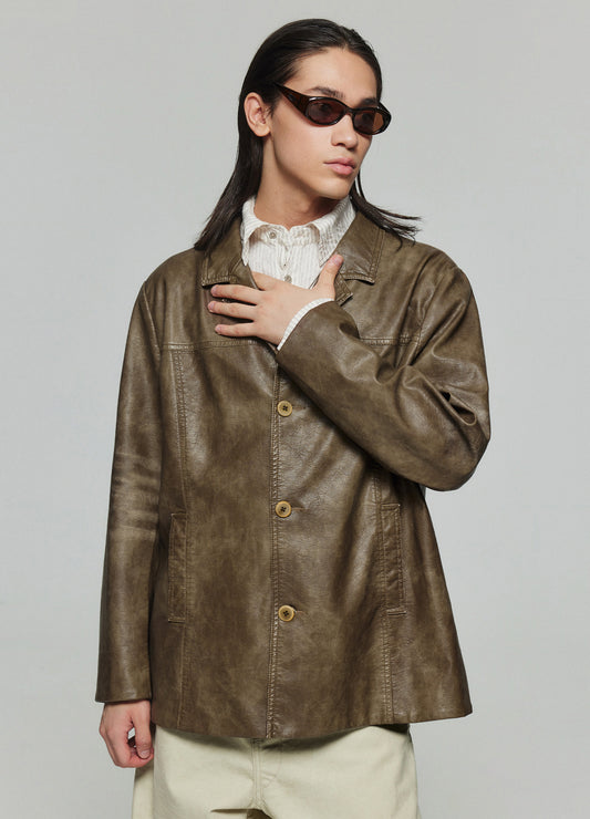 Leather Blazer