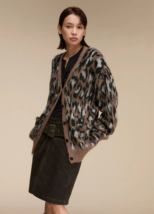 Leopard Print Cardigan
