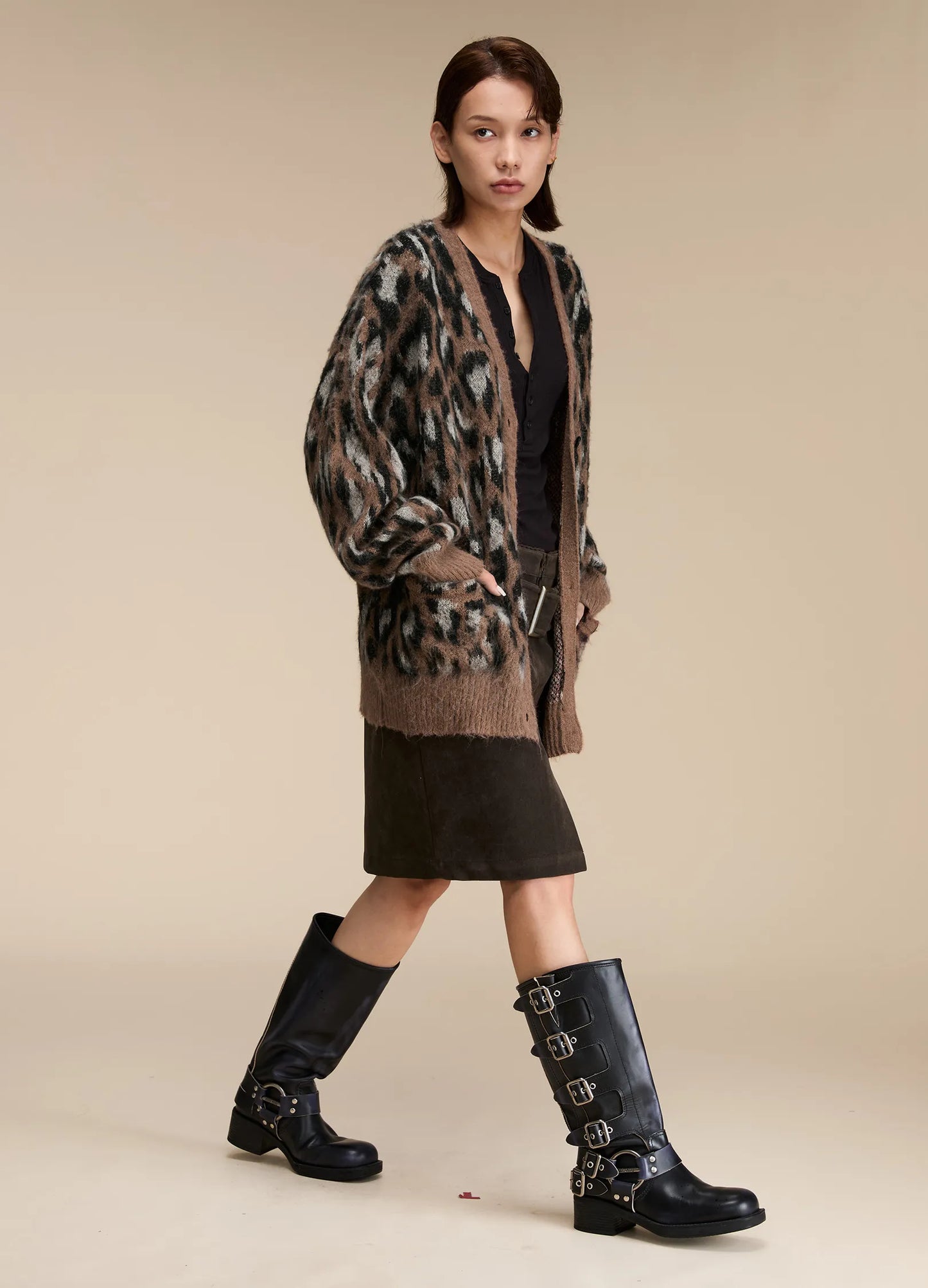 Leopard Print Cardigan
