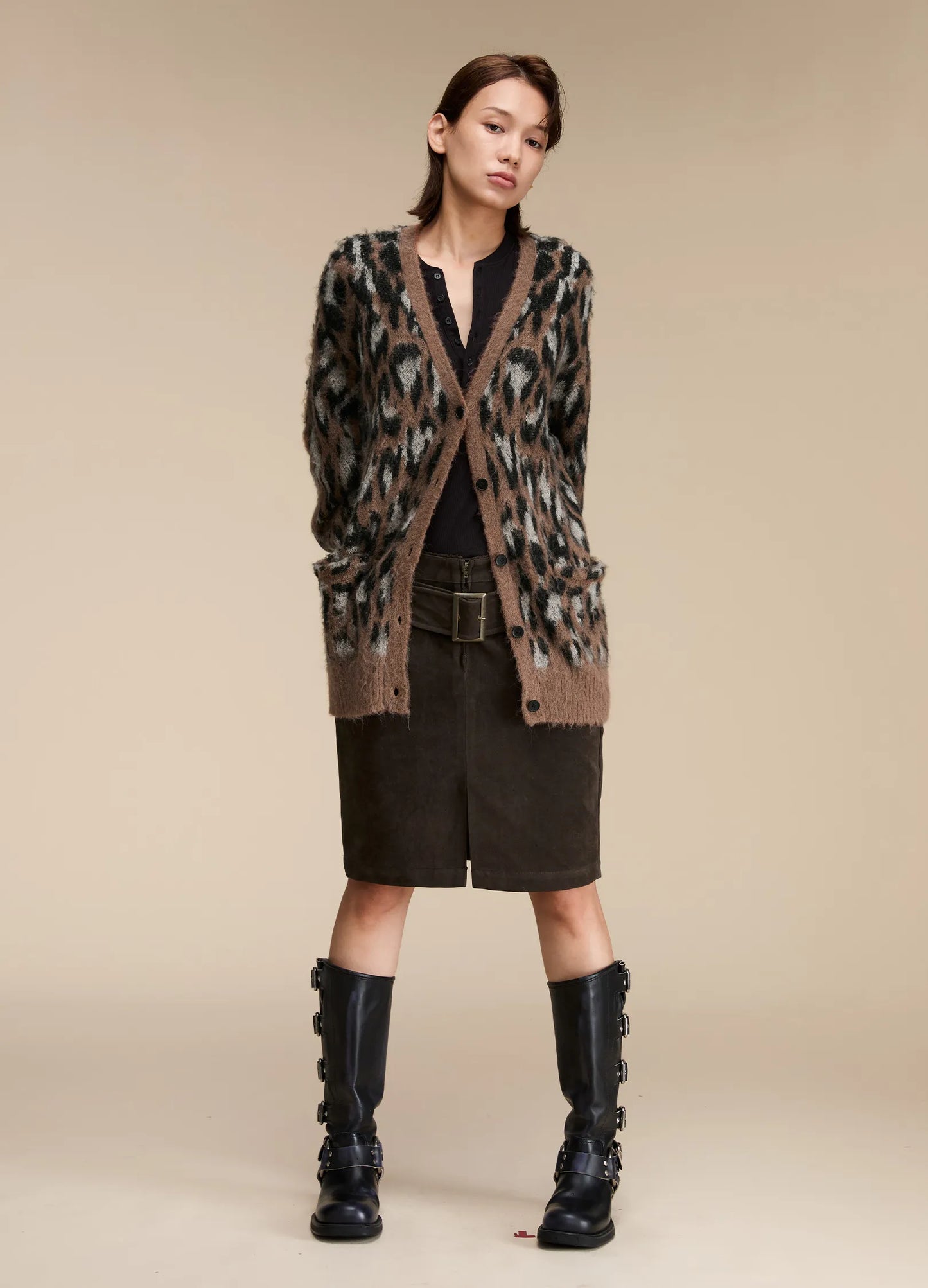 Leopard Print Cardigan