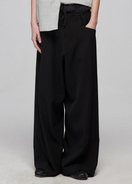 Light Splicing Wide Trousers