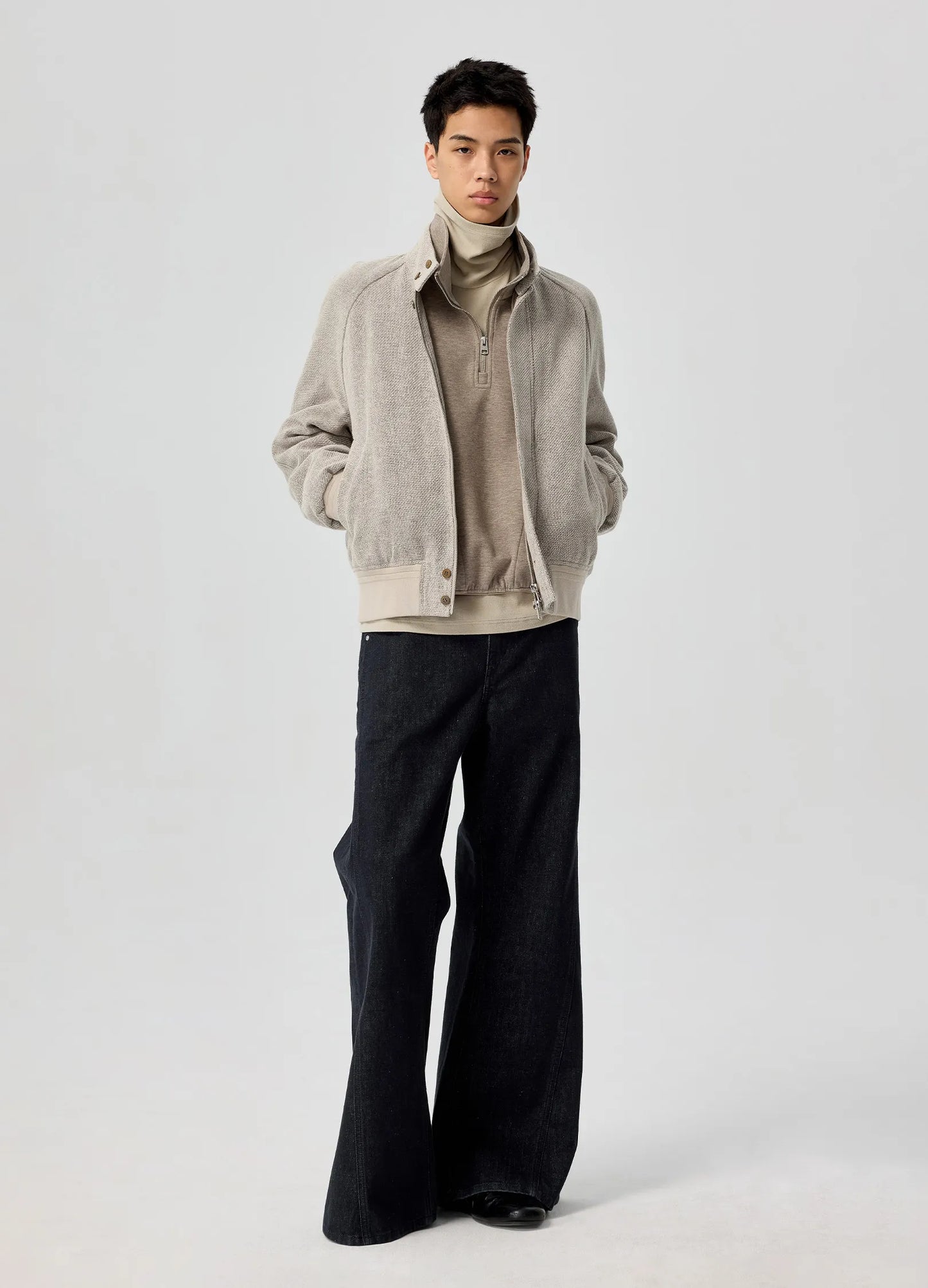 Linen Harrington Jacket