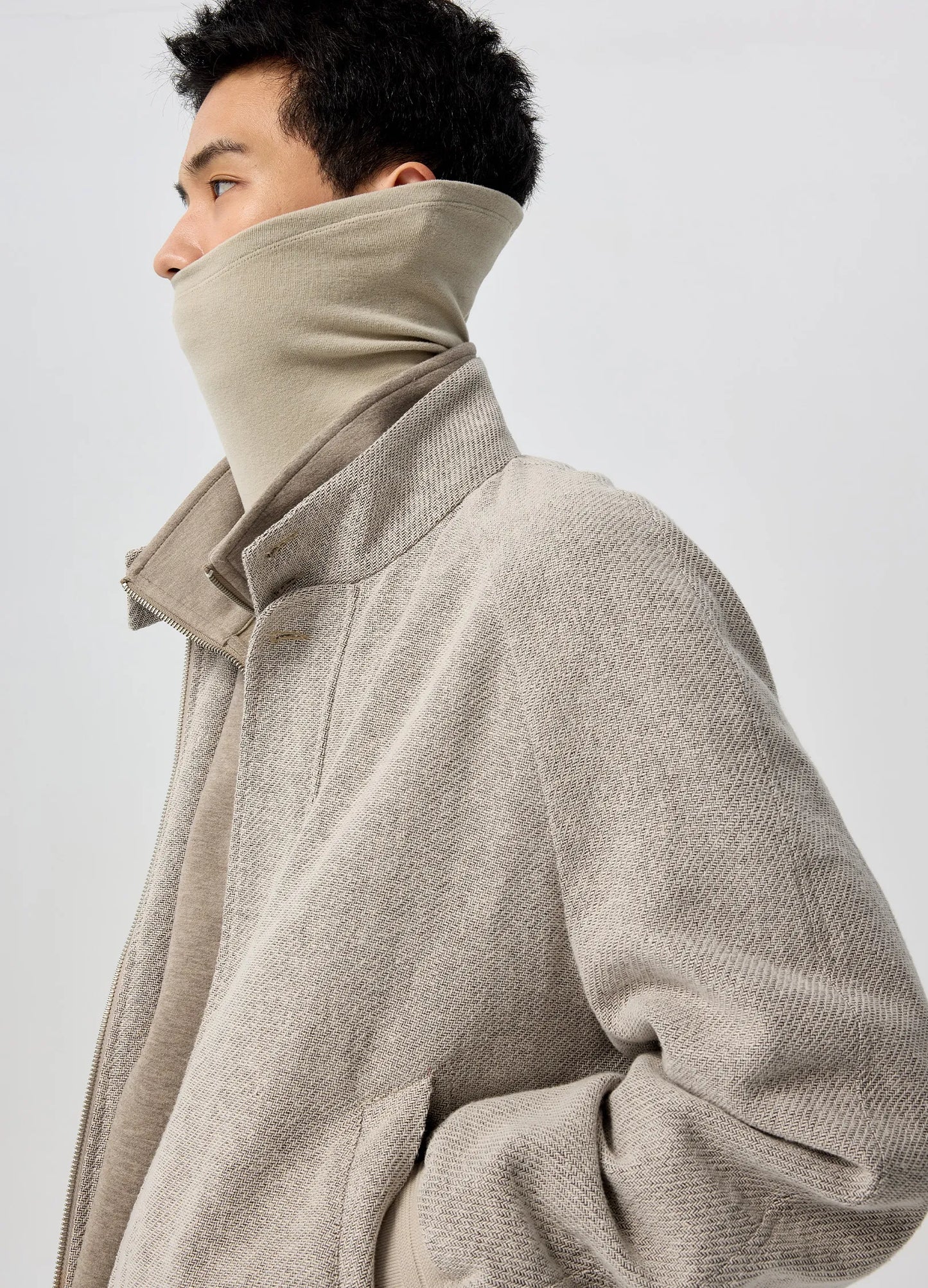 Linen Harrington Jacket