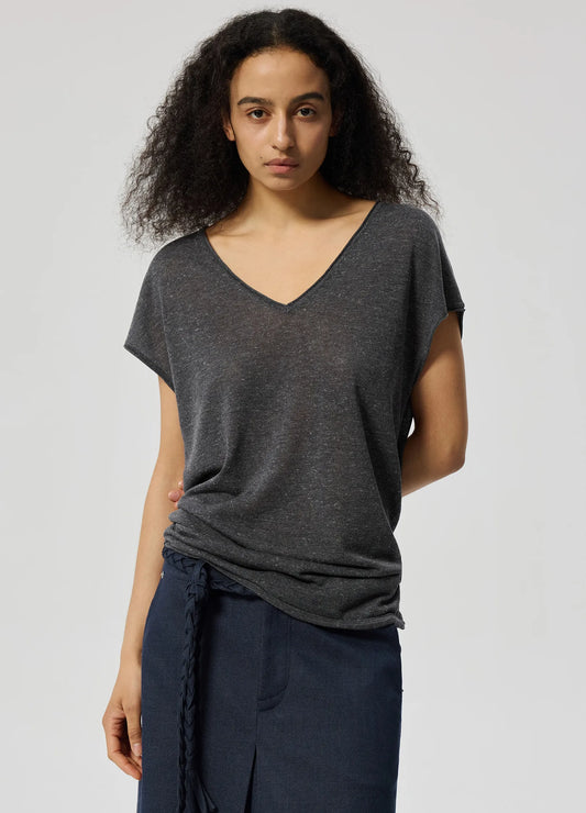 Linen V Shirt