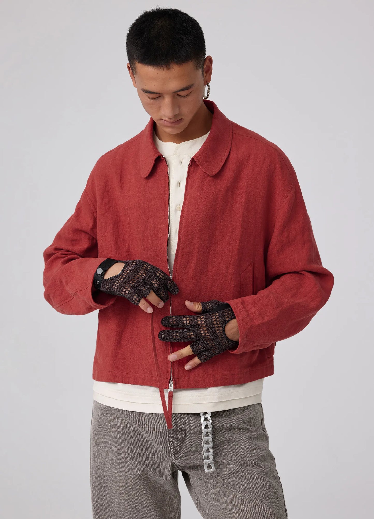 Linen Work Jacket