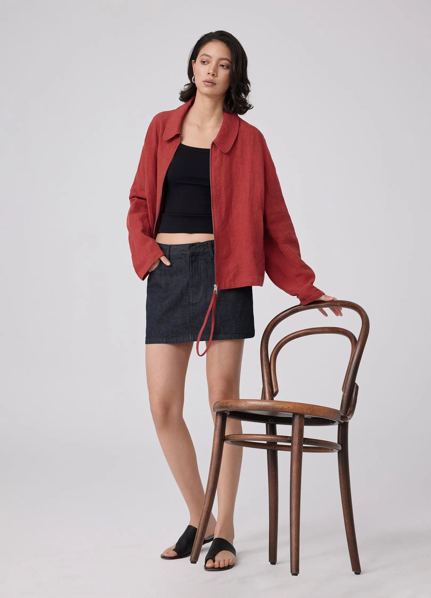 Linen Work Jacket