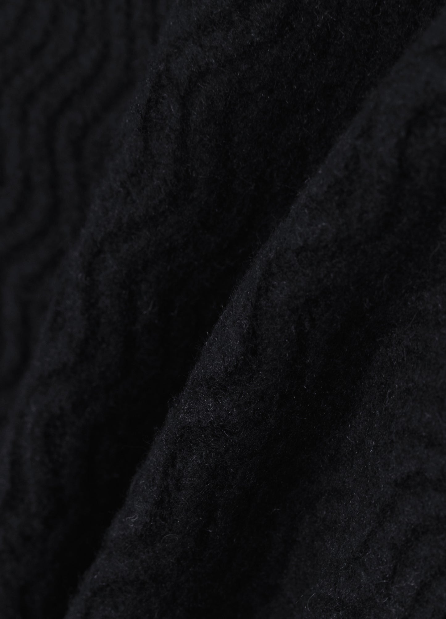 Mock Neck Distressed Wool Sweater