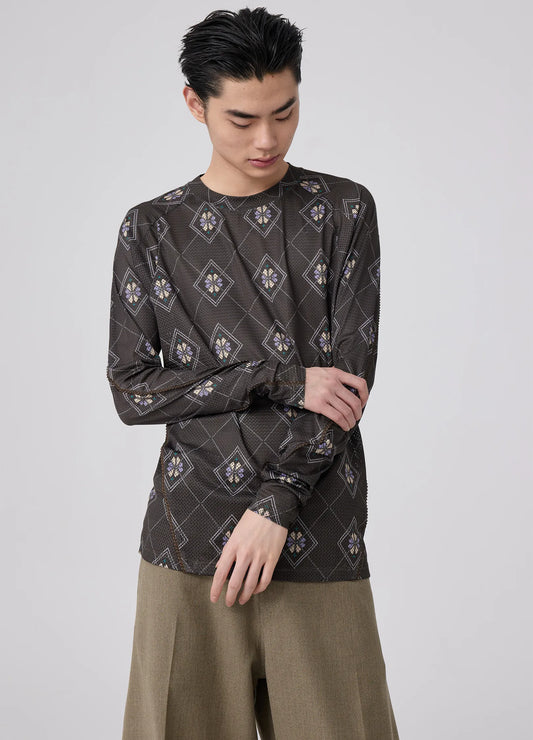 Mesh Graphic Longsleeve