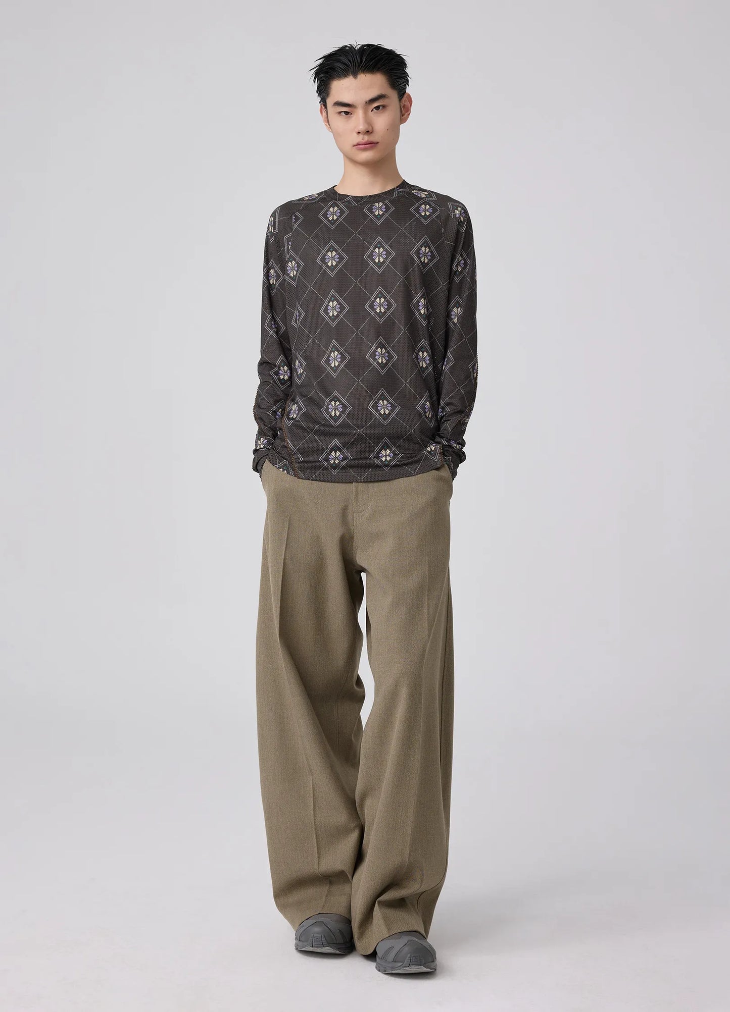 Mesh Graphic Longsleeve