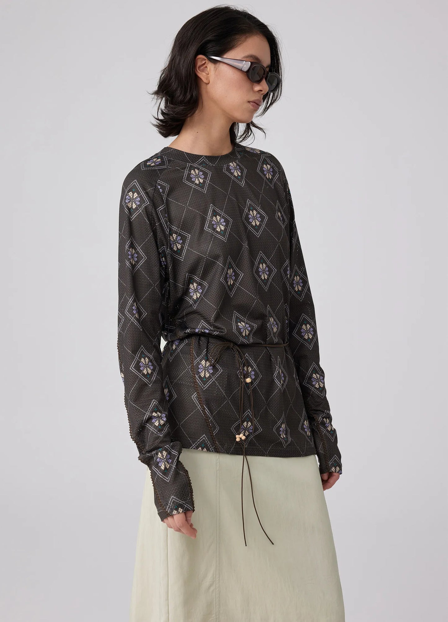 Mesh Graphic Longsleeve