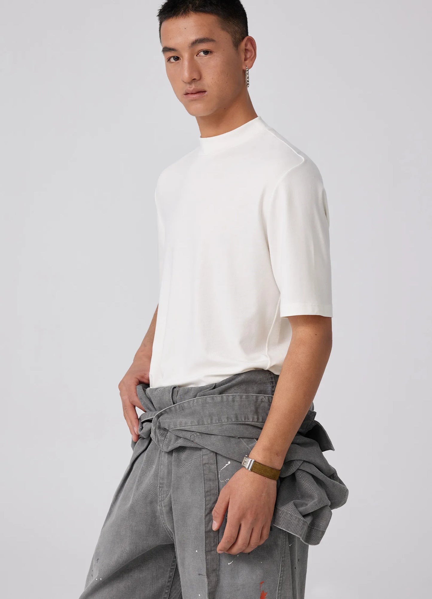 Mock Neck Tee
