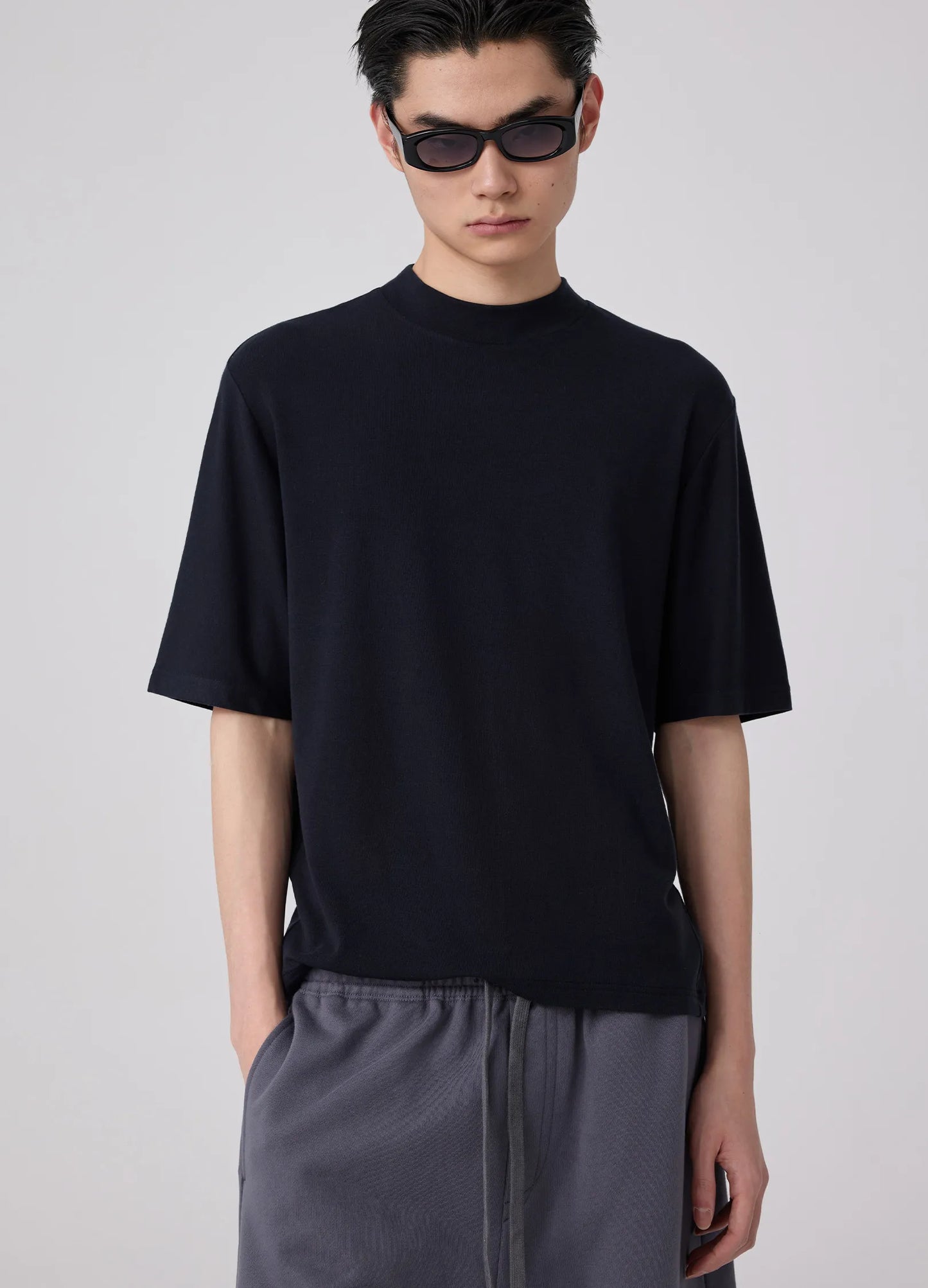 Mock Neck Tee