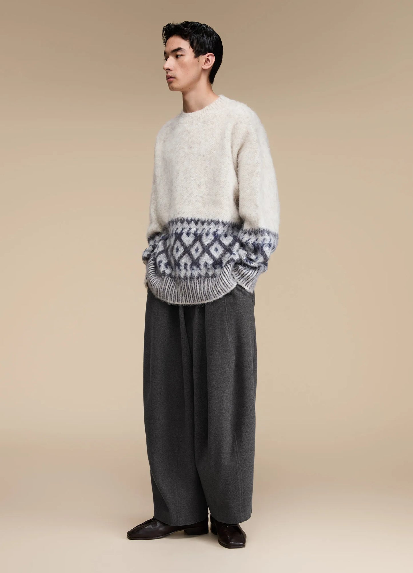 Mohair Graphic Sweater