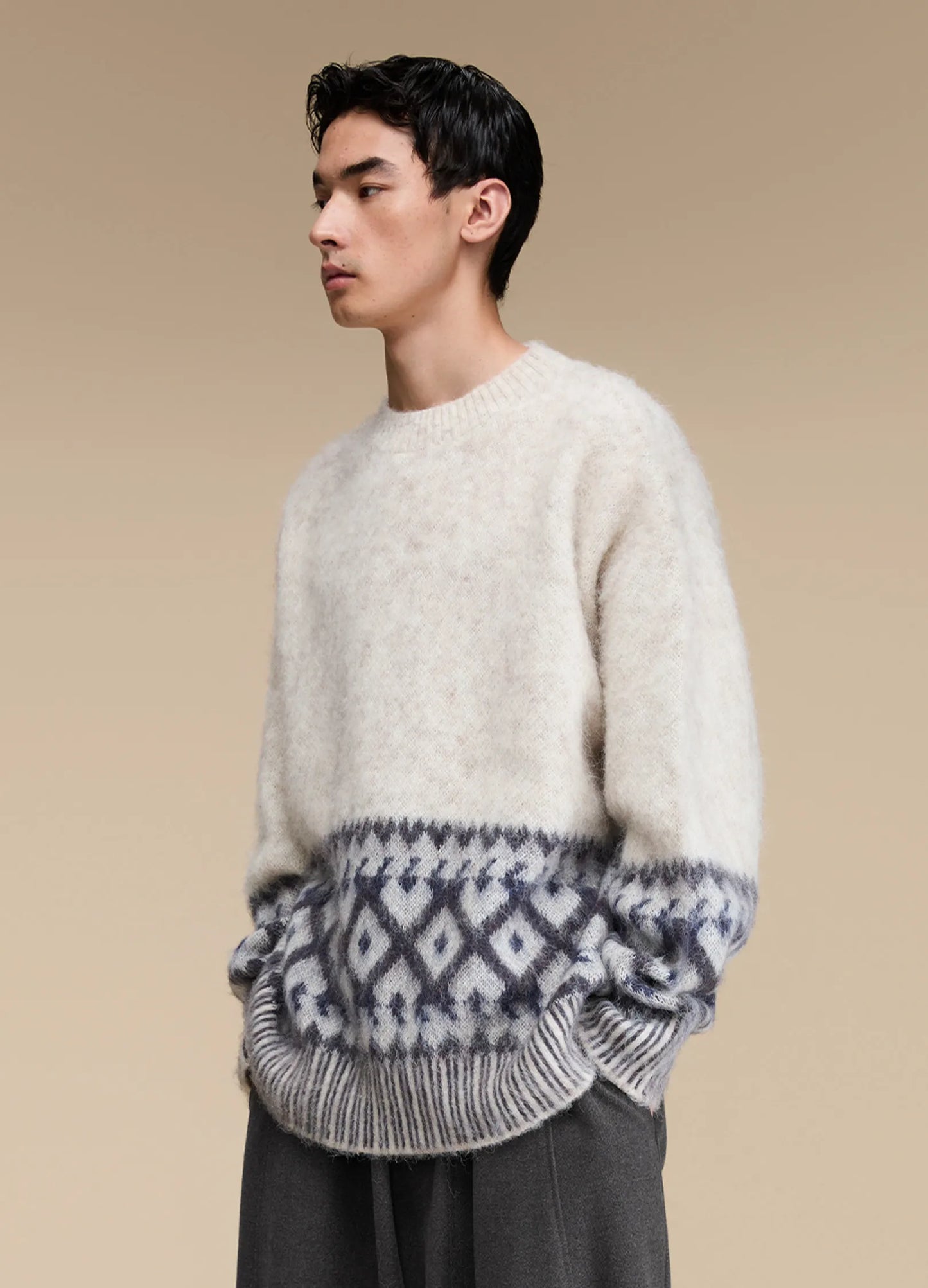 Mohair Graphic Sweater