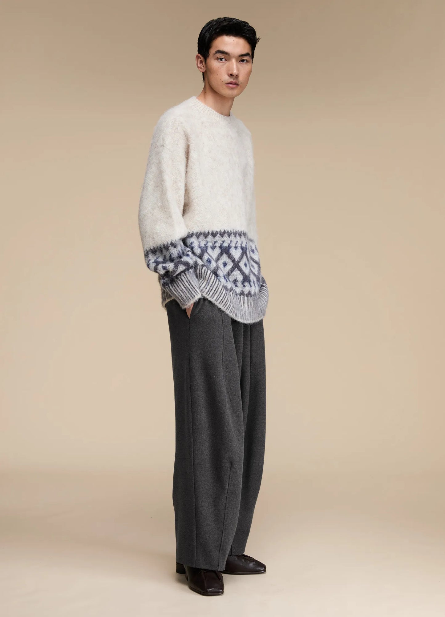 Mohair Graphic Sweater