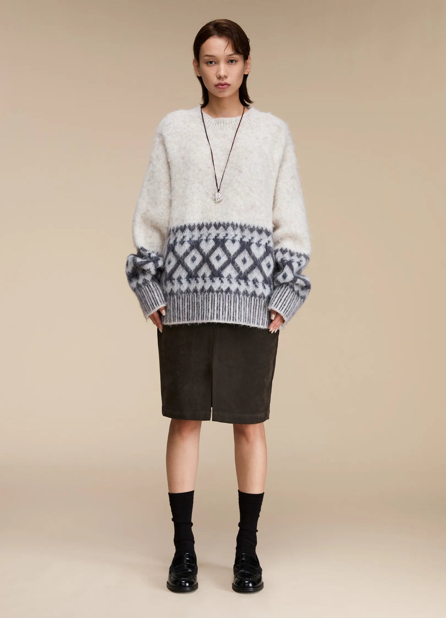 Mohair Graphic Sweater