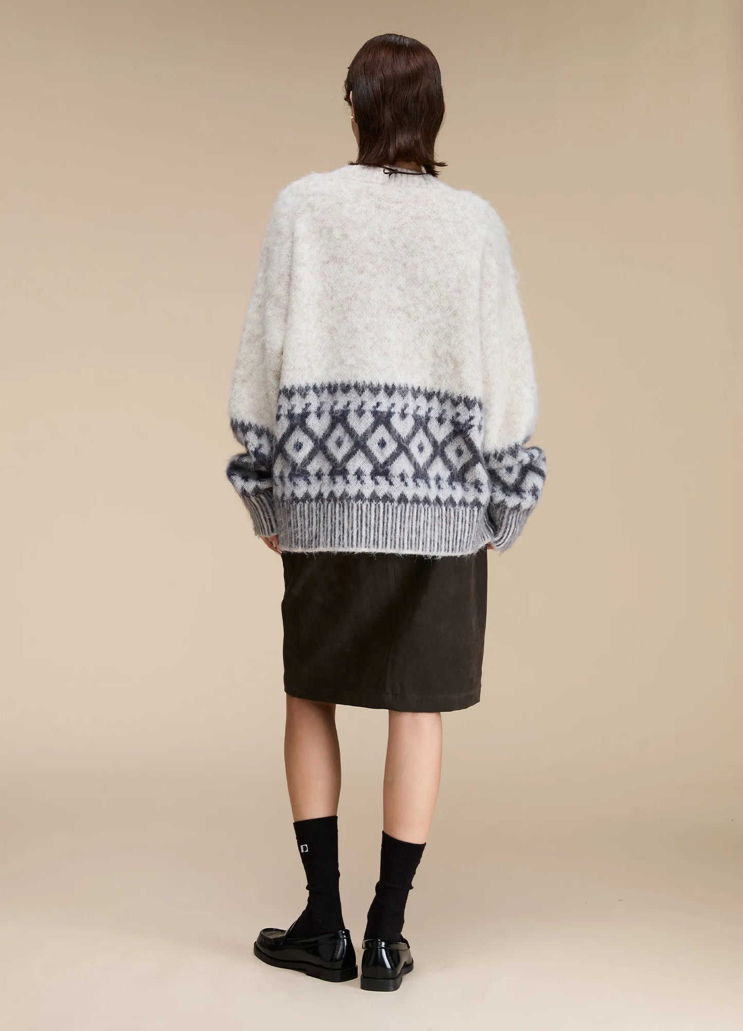 Mohair Graphic Sweater