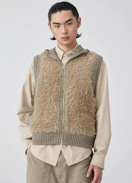 Mohair Zip Vest