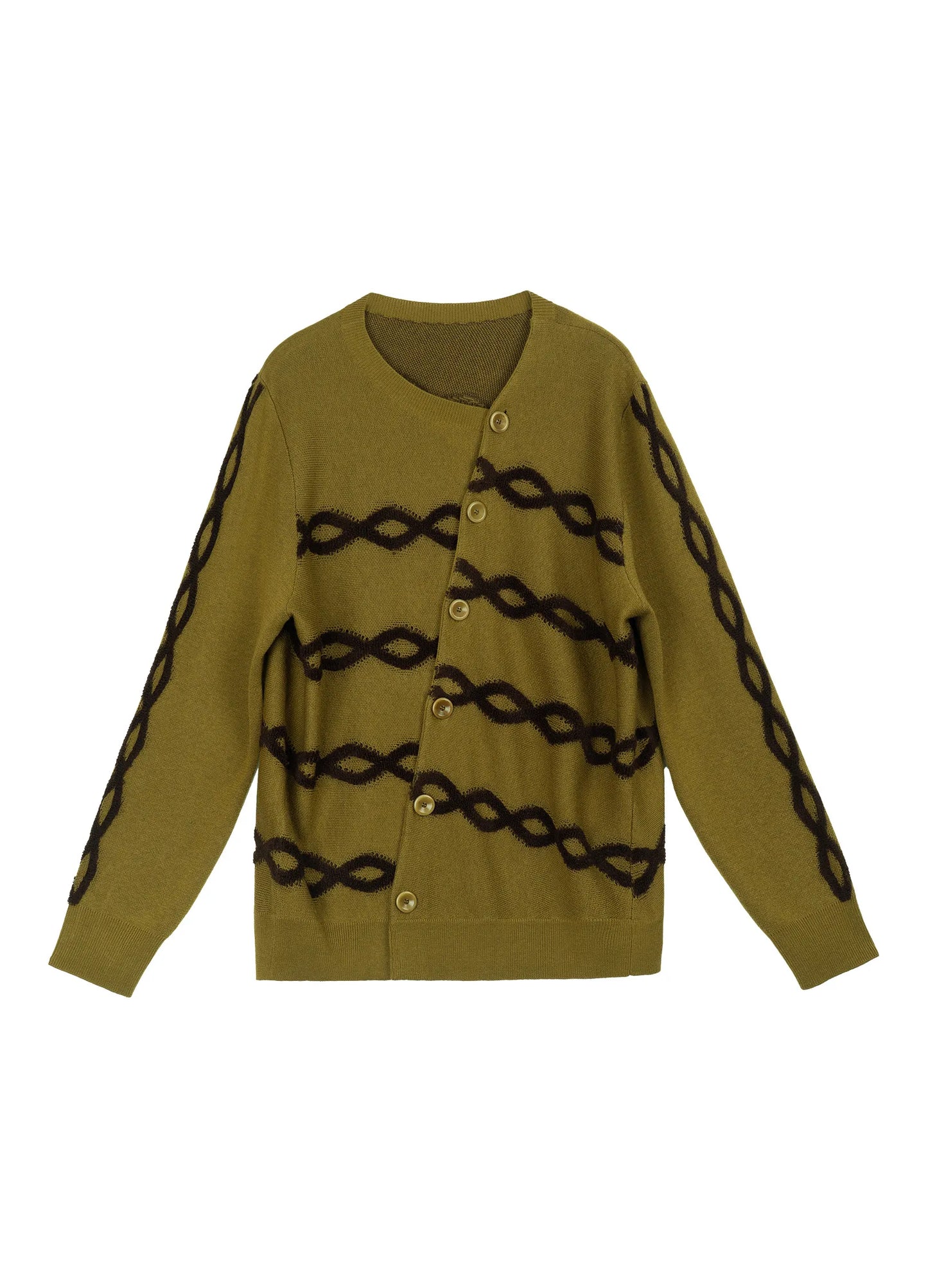 Offset Cable Cardigan